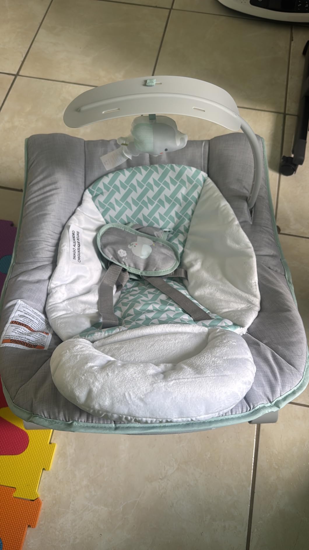 Ingenuity Keep Cozy 3-in-1 Grow with Me Vibrating Baby Bouncer, Seat & Infant to Toddler Rocker, Vibrations & -Toy Bar, 0-30 Months Up to 40 lbs (Weaver) customer photo 1