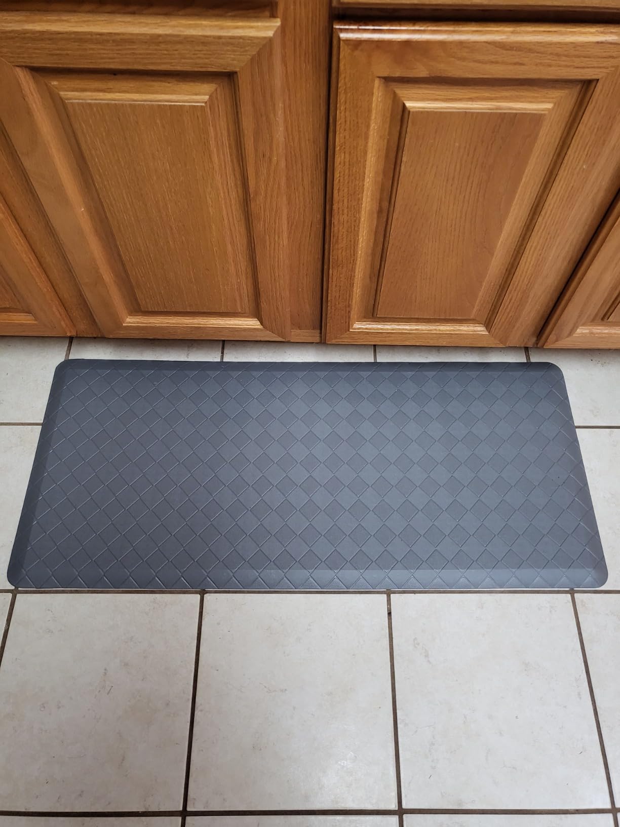 HappyTrends Kitchen Mats for Floor Cushioned Anti-Fatigue Kitchen Rugs | Thick,Soft and Waterproof Non-Slip Mats and Rugs Heavy Duty Ergonomic Comfort Rug for Floor,Office,Sink,Laundry customer photo 2