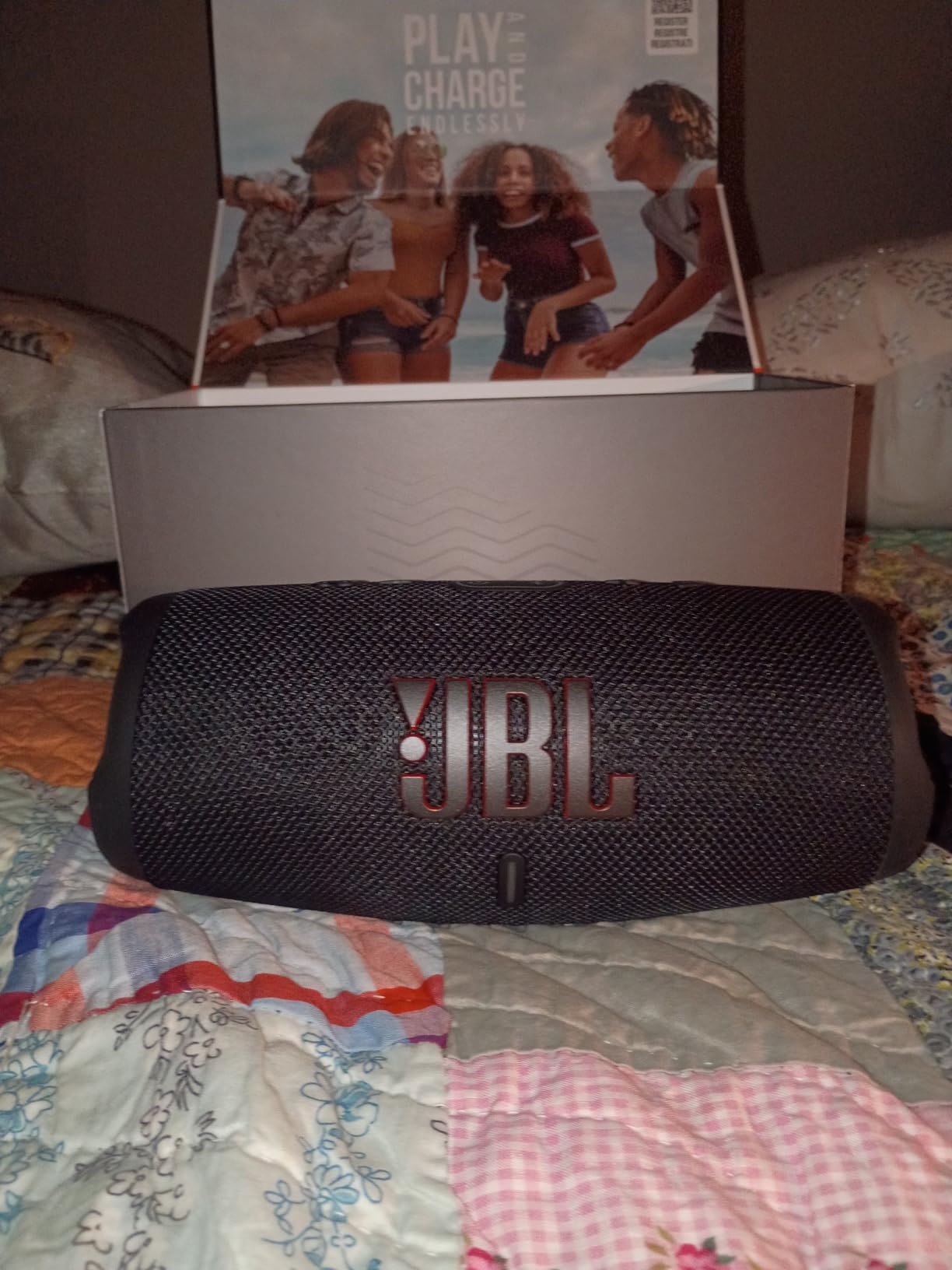 JBL Charge 5 - Portable Waterproof Speaker - Blue customer photo 1