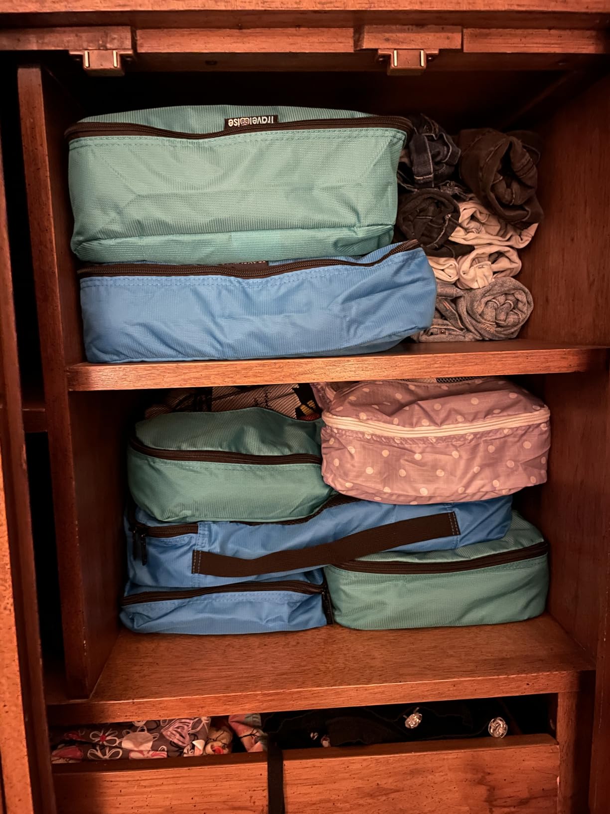TravelWise Packing Cube System - Durable 5 Piece Weekender Plus Set (Black) customer photo 2