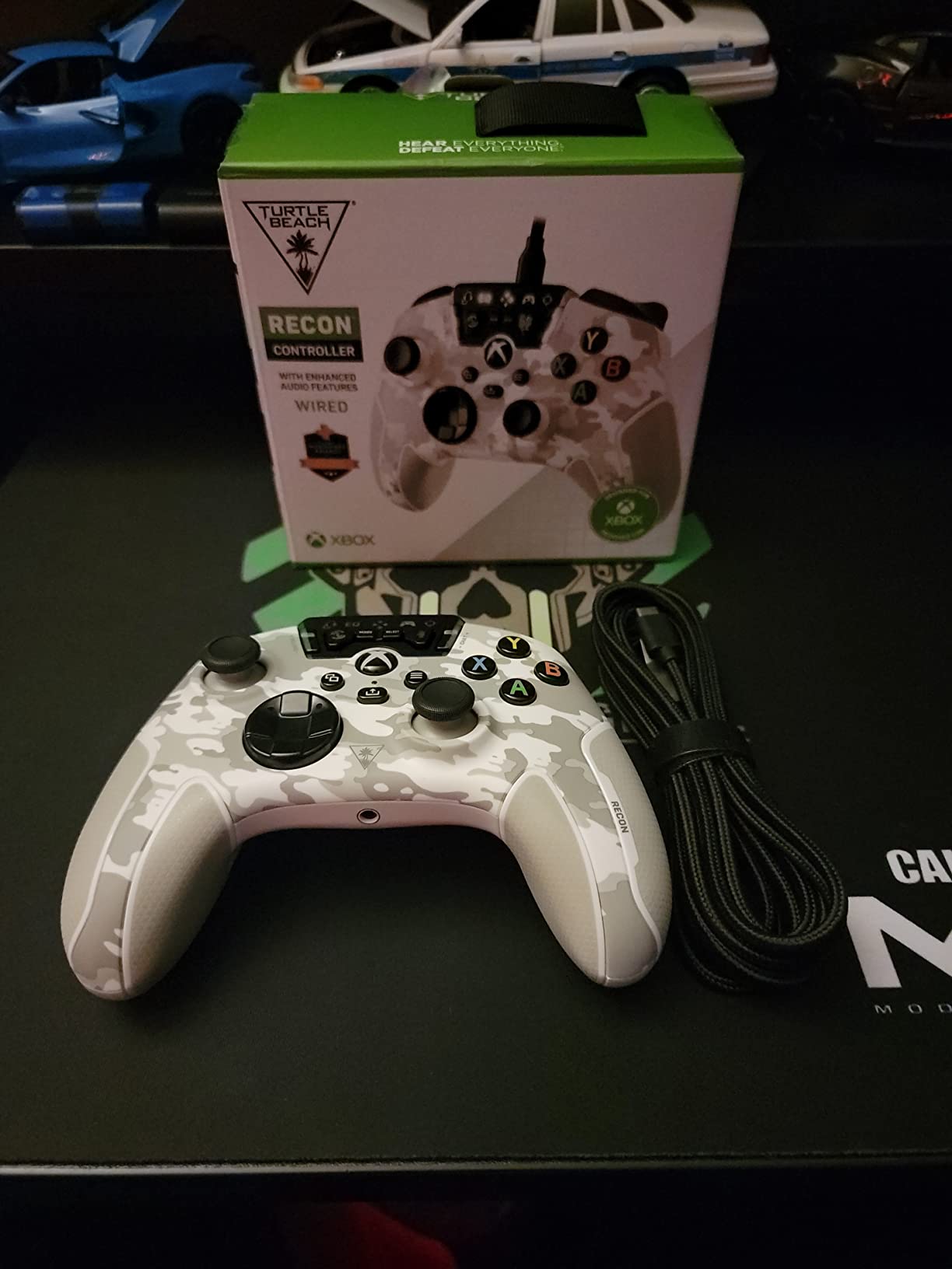 Turtle Beach Recon Controller Wired Game Controller Officially Licensed for Xbox Series X, Xbox Series S, Xbox One & Windows - Audio Enhancements, Remappable Buttons, Superhuman Hearing – White customer photo 2