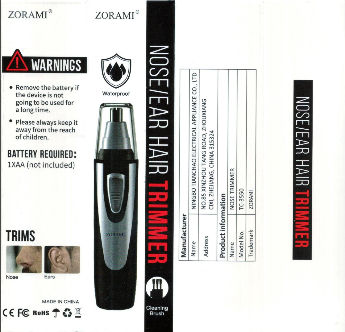 Ear and Nose Hair Trimmer Clipper - 2026 Professional Painless Eyebrow & Facial Hair Trimmer for Men Women,Battery-Operated Trimmer with IPX7 Waterproof,Dual Edge Blades for Easy Cleansing Black customer photo 2