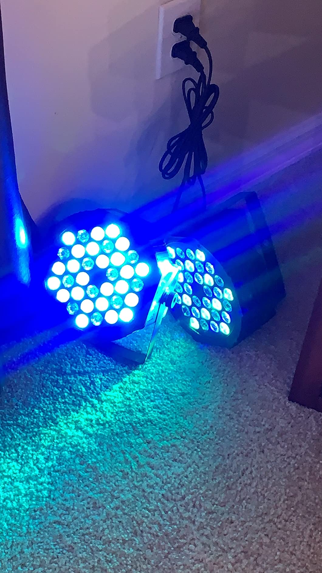 4-Pack JAJALUYA LED Par Lights 36 LED Stage Lights 7 Modes RGB DJ Lights with Sound Activated Remote and DMX Control DJ Uplighting for Birthday Party Events Wedding Christmas Stage Lighting customer photo 1