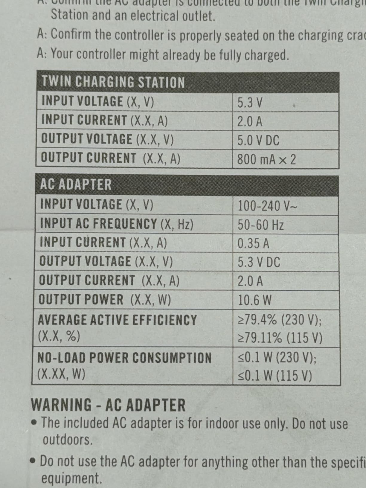 PowerA Twin Charging Station for Dualsense Wireless Controllers, Dualsense Controller Charging, Charge, Sony PlayStation, PS5, Officially Licensed - PlayStation 5 customer photo 1