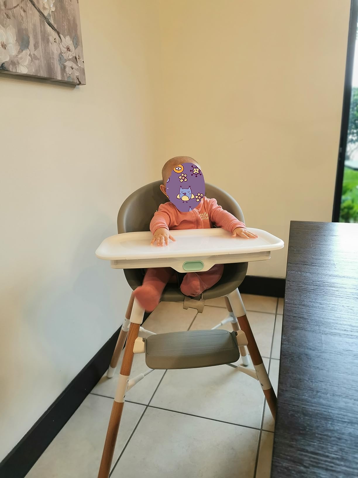 Skip Hop Baby High Chair 4 in 1 Convertible High Chair, EON, Grey/White customer photo 1