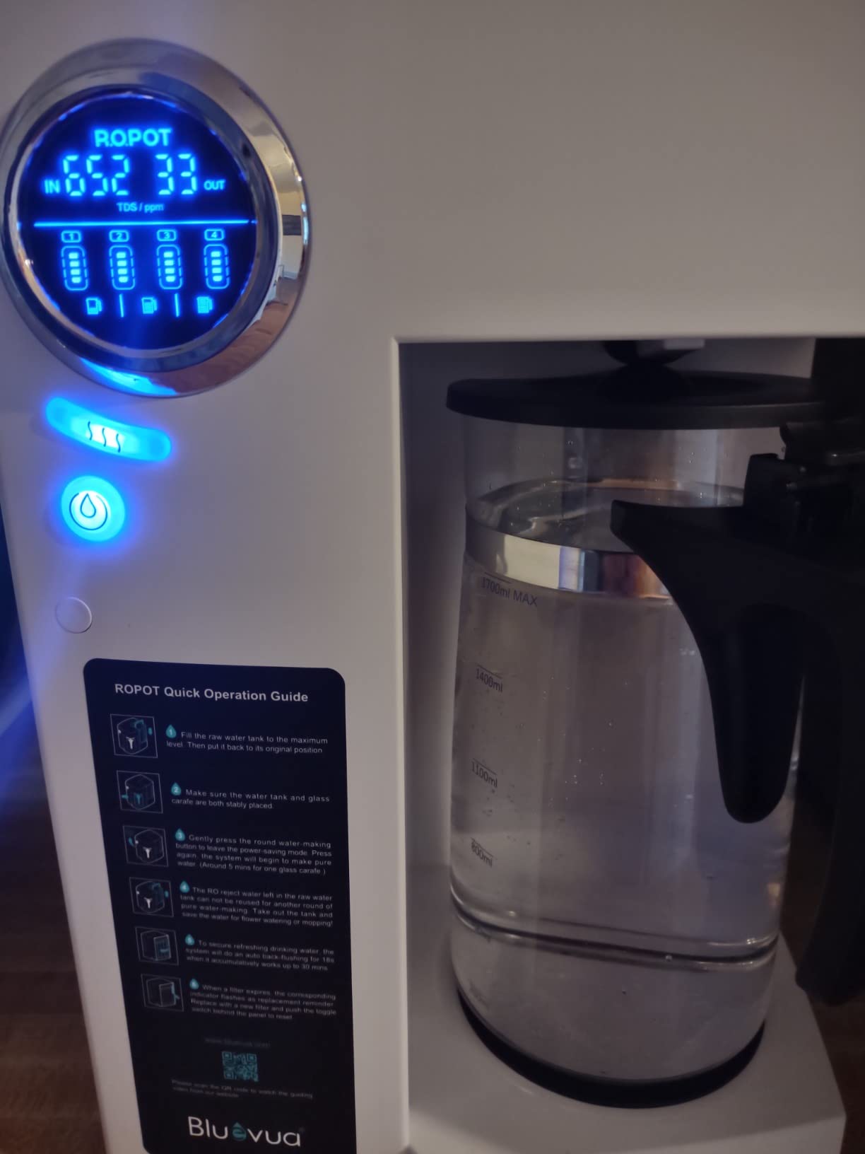 Bluevua RO100ROPOT Countertop Reverse Osmosis Water Filter System customer photo 2