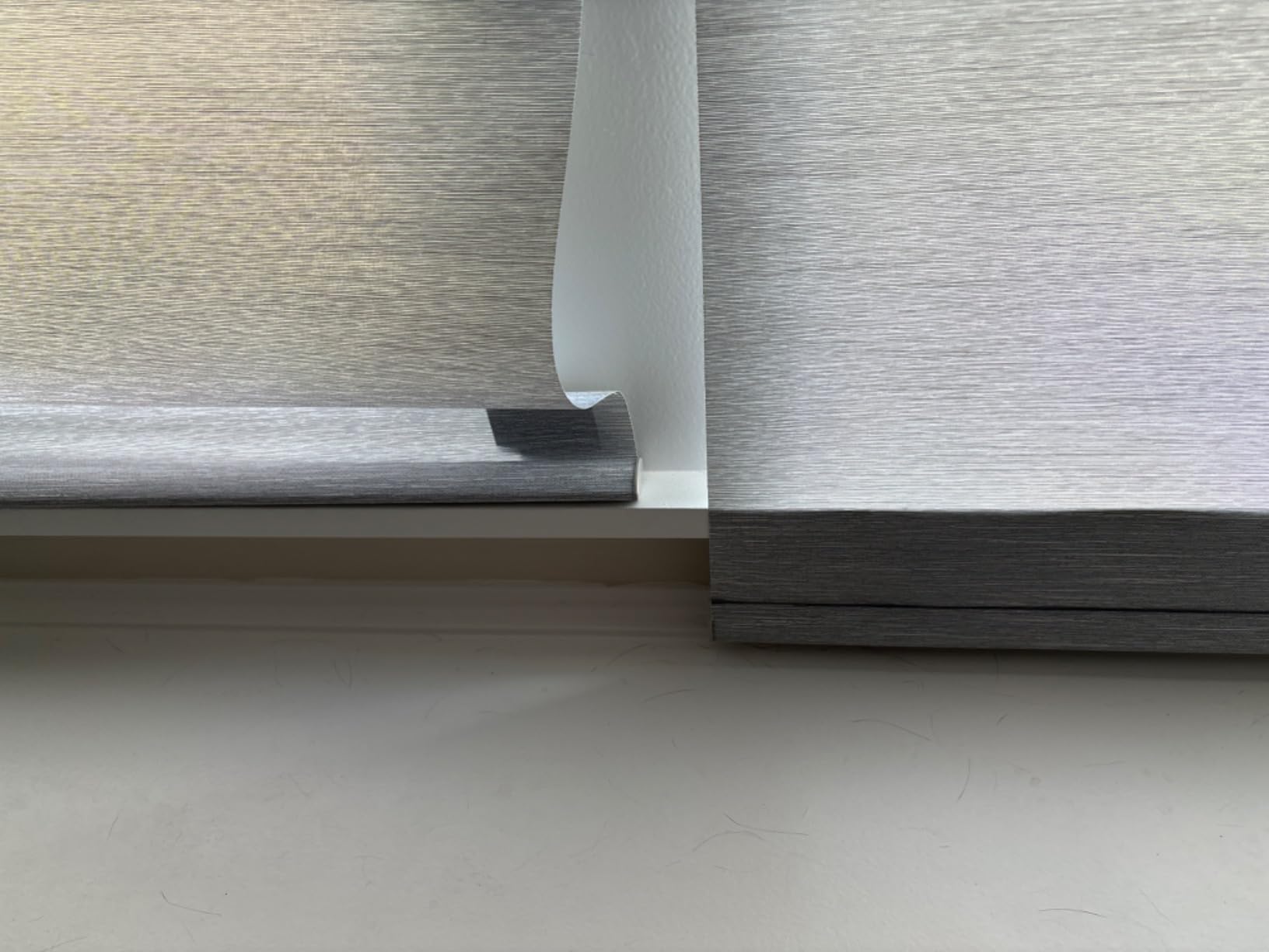 SmartWings Motorized Smart Roller Shades, 70% Blackout Linen White customer photo 1
