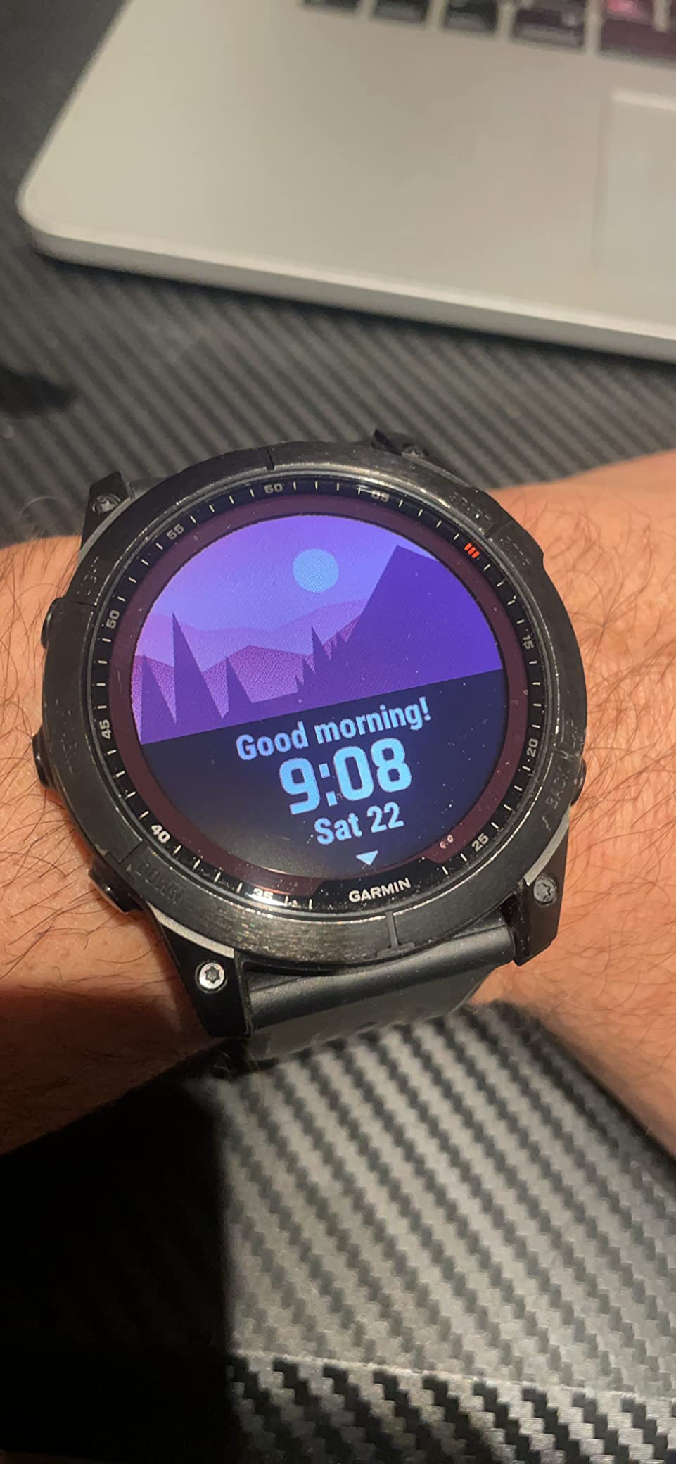 Garmin Fenix 7X Sapphire Solar, Larger Sized Adventure smartwatch, with Solar Charging Capabilities, Rugged Outdoor Watch with GPS, Touchscreen, Wellness Features, Black DLC Titanium with Black Band customer photo 2