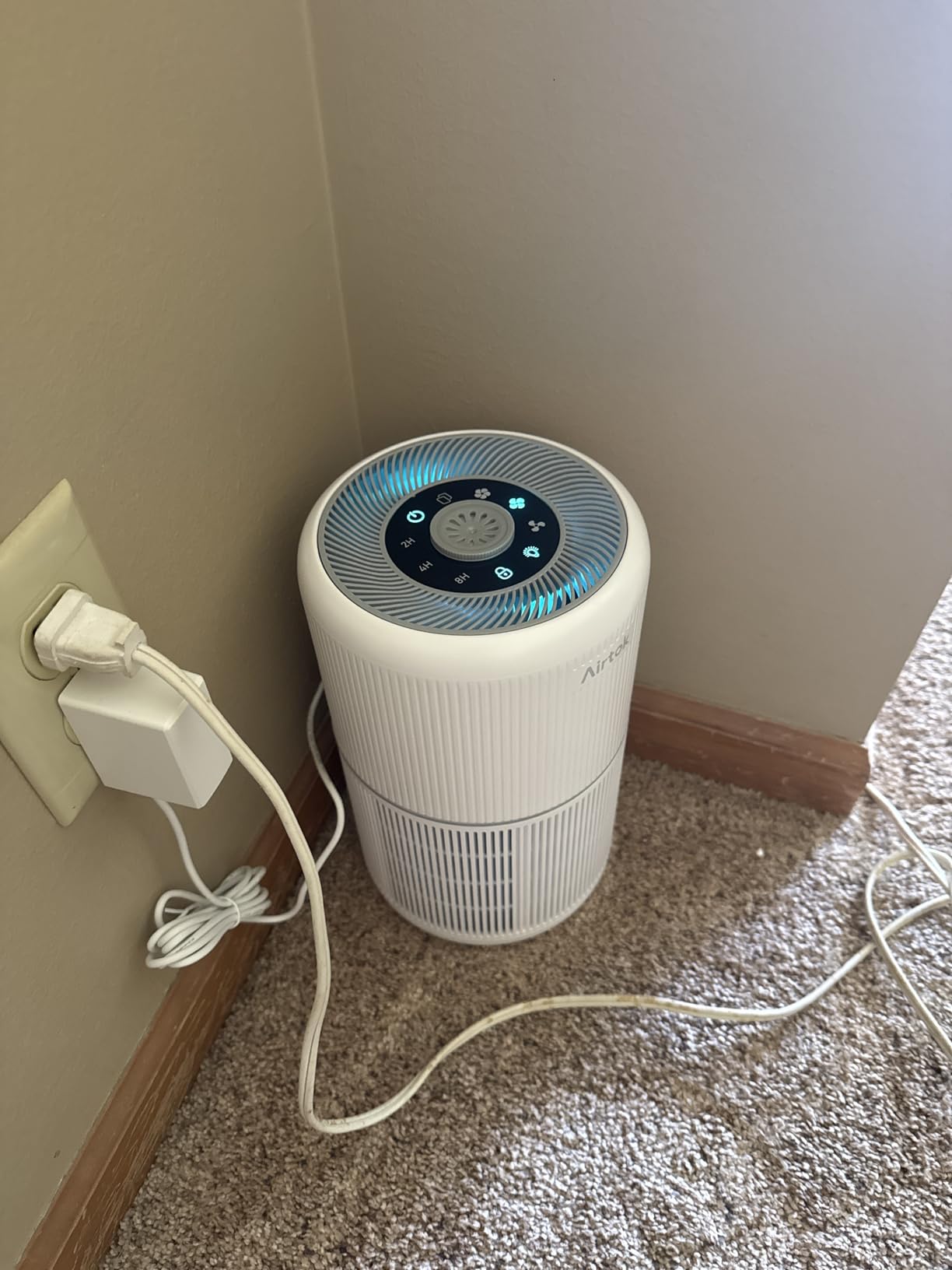 2 Pack Air Purifier for Home Bedroom with H13 True HEPA Filter for Smoke, Smokers, Dust, Odors, Pollen, Pet Dander | Quiet 99.9% Removal to 0.1 Microns | White Available for California customer photo 2