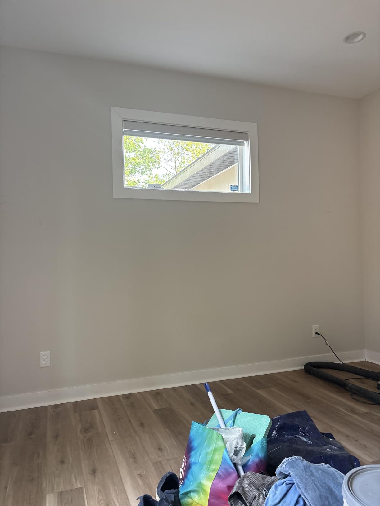 Motorized Roller Shades, 100% Blackout, Gentle White customer photo 1