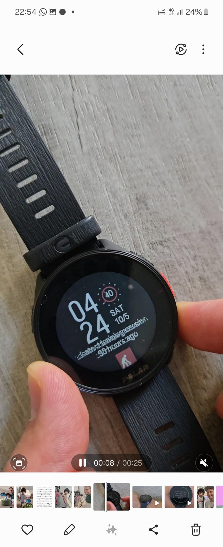 POLAR Pacer Ultra-Light GPS Fitness Tracker Smartwatch for Runners; S-L, for Men or Women, Black customer photo 2
