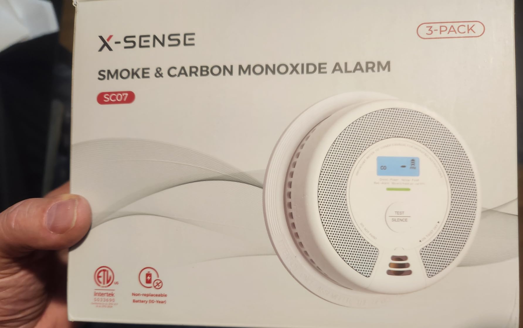 X-Sense Smoke Detector Carbon Monoxide Detector Combo, SC07, 3-Pack customer photo 2