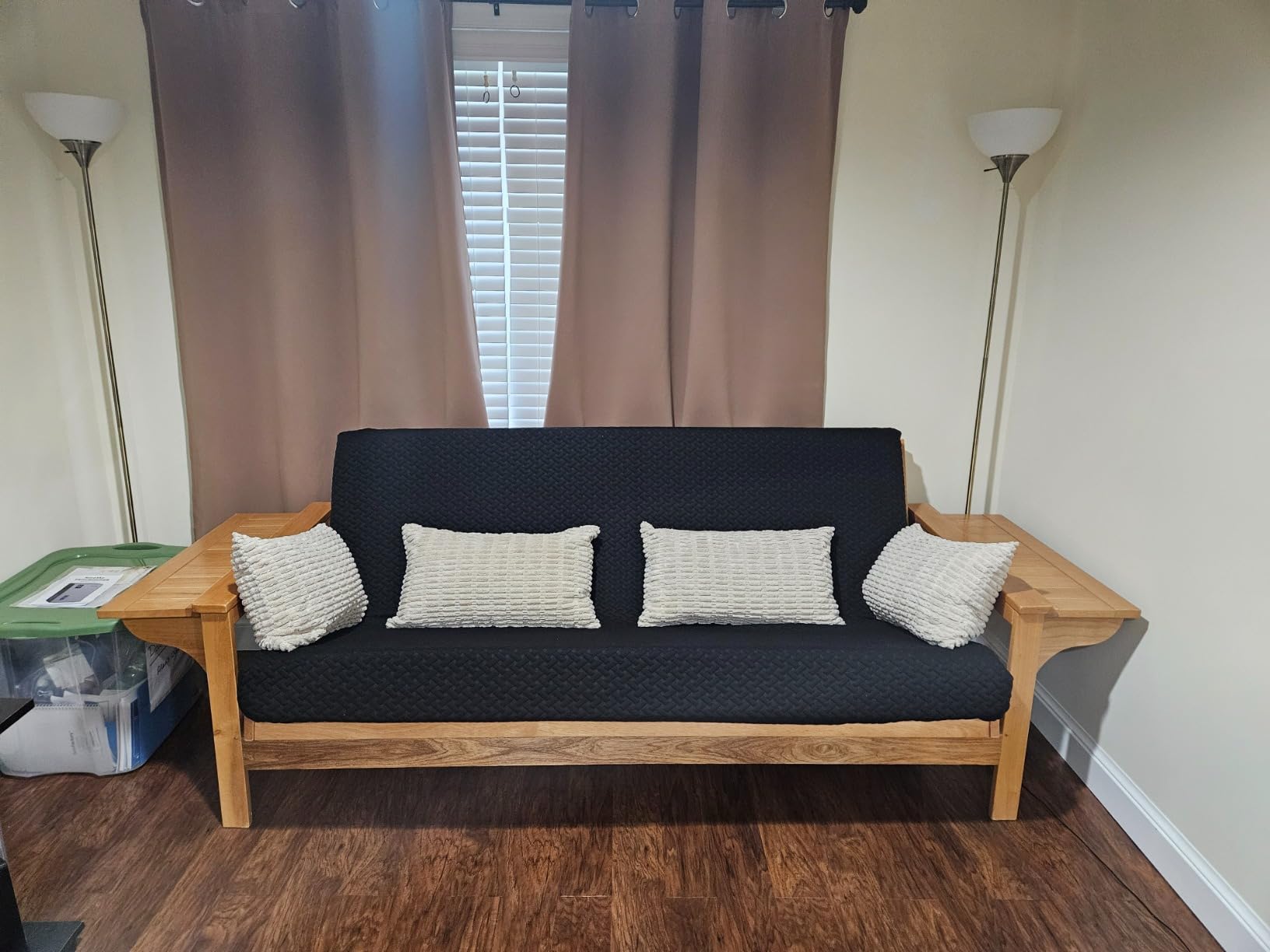 Milliard Full Size Futon Mattress, Light Grey, 71 x 52 x 6 Inch, Memory Foam Futon Mattress Full Size, CertiPUR-US, Comfy Sofa Bed, Couch, Removable Washable Hypoallergenic Cover, Frame Not Included customer photo 2