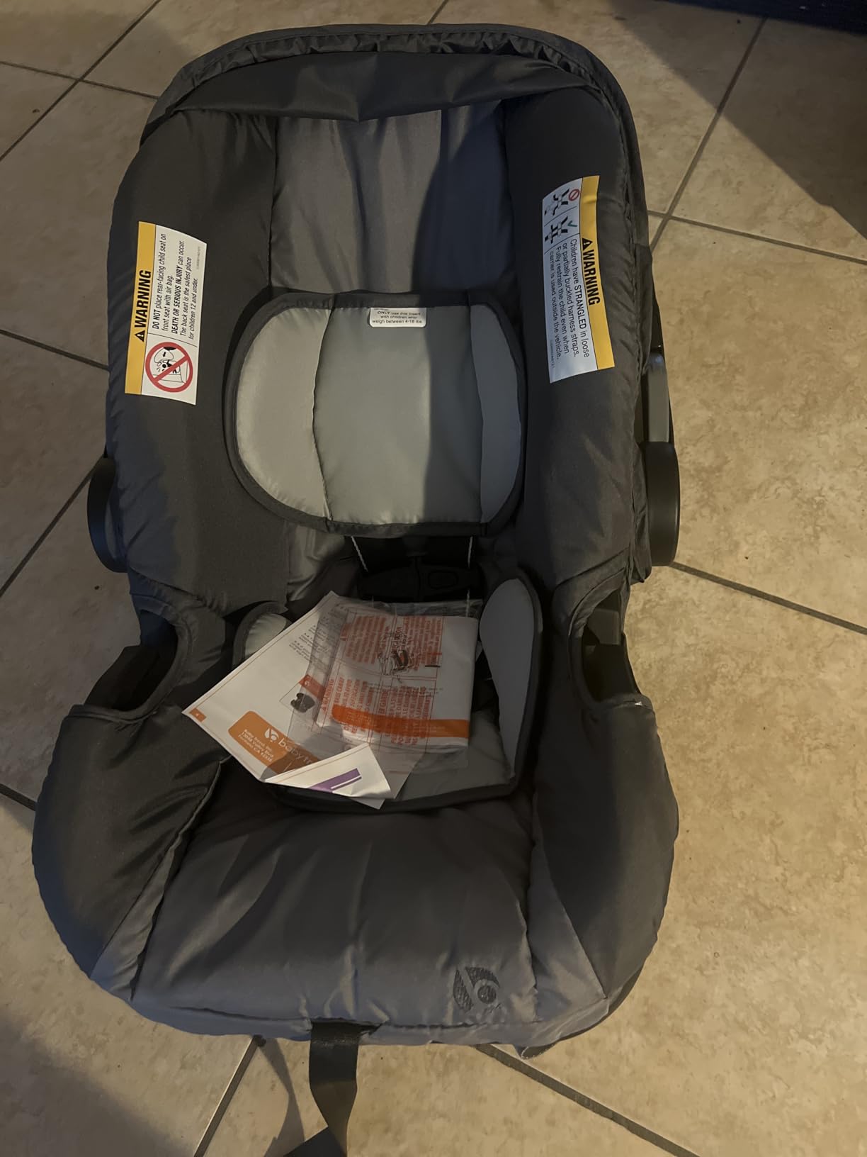 Baby Trend EZ-Lift™ Plus Infant Car Seat, Ultra Grey – Newborn Comfort Padding, Lightweight Carry Build, Adjustable Harness System customer photo 2