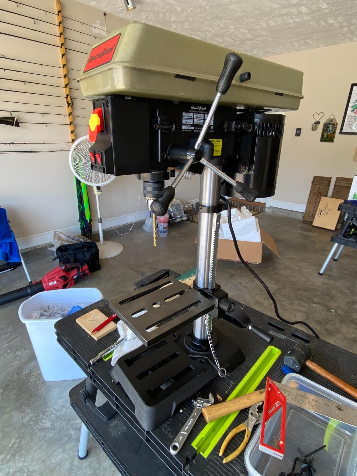 BUCKTOOL 10-Inch Drill Press 6.2 Amp 3/4 HP Bench Drill Press customer photo 1