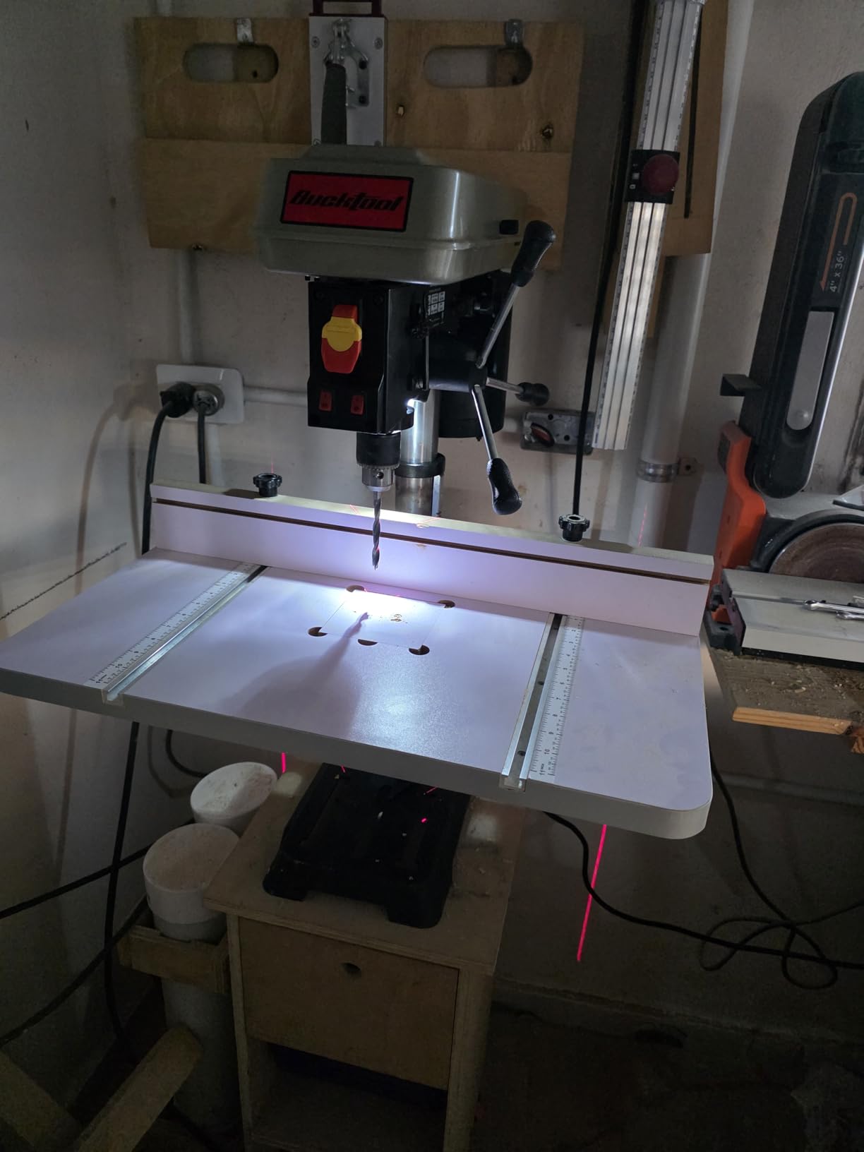 BUCKTOOL 10-Inch Drill Press 6.2 Amp 3/4 HP Bench Drill Press customer photo 2