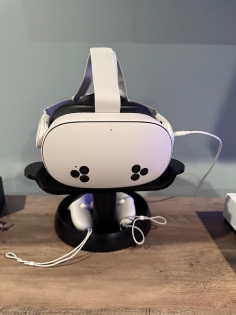 AMVR TYBP1 VR Headset Stand for Quest 3S,Quest 3,Quest 2,Pico 4,PSVR 2 customer photo 1