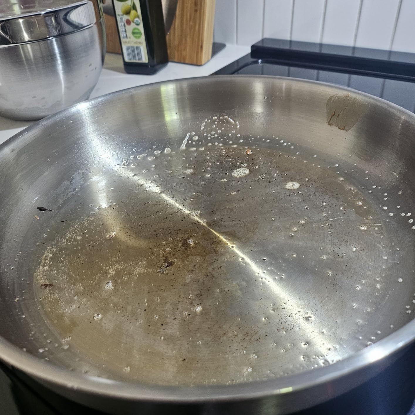 DELARLO Tri-Ply Stainless Steel Pan,18/10, 12