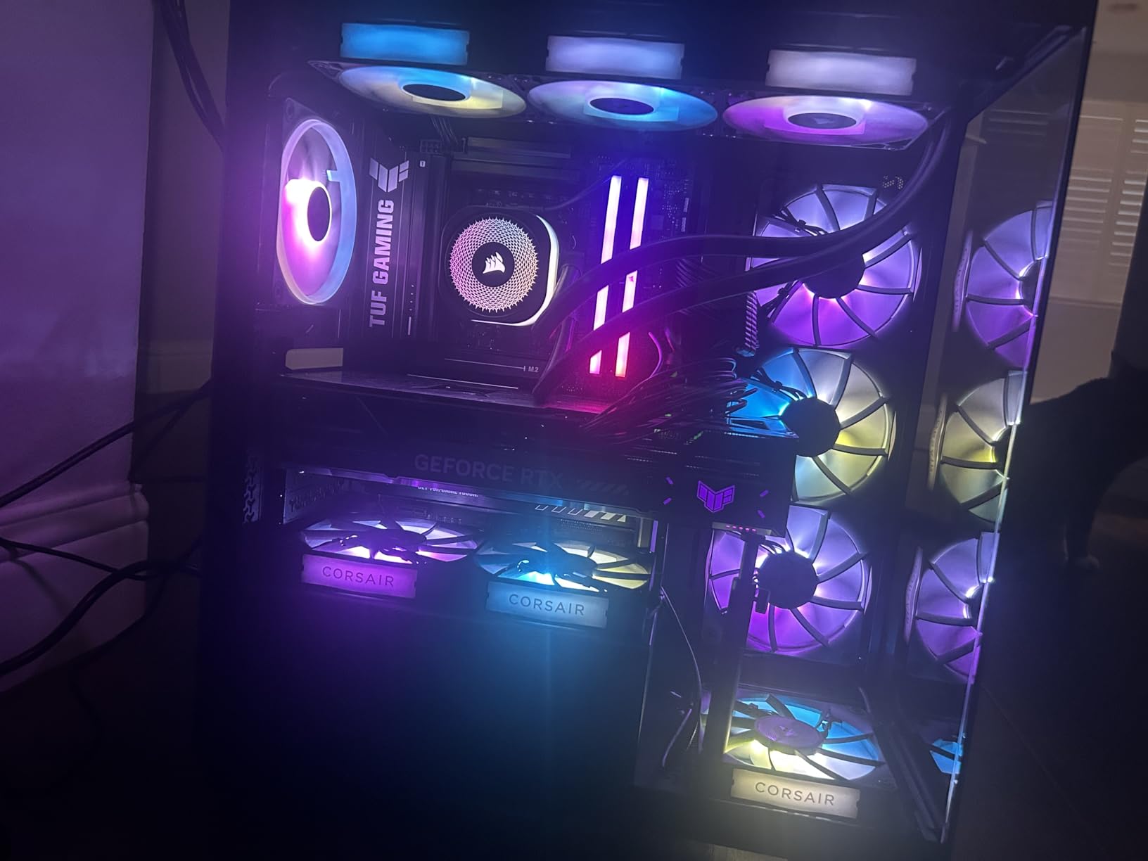 CORSAIR Vengeance RGB DDR5 RAM 32GB (2x16GB) Up to 6000MHz CL30-36-36-76 1.40V AMD EXPO Intel XMP Desktop Computer Memory - Gray (CMH32GX5M2B6000Z30K) customer photo 1