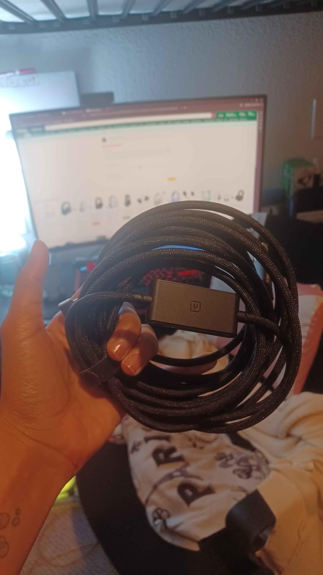 INIU 16ft VR Link Cable with Separate Charging Port, USB 3.0 to USB C Cable customer photo 2