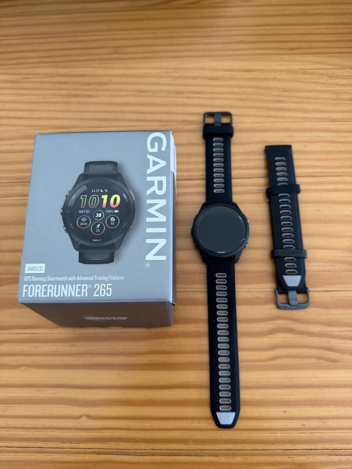 Garmin Forerunner® 265, Running Smartwatch, 46mm, Black/Powder Gray | Advanced Training Metrics & Recovery Insights, Music On Your Wrist, Garmin Coach, Daily Suggested Workouts customer photo 2