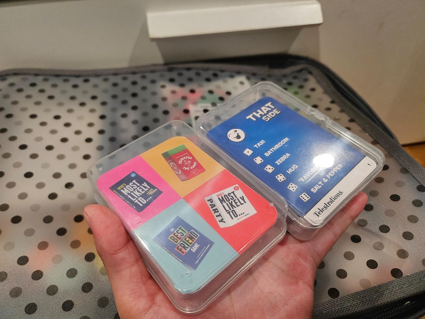 IOKUKI 4 Pcs Blank Playing Card Cases, Clear Plastic Deck Box Holders for Game Cards & More customer photo 1