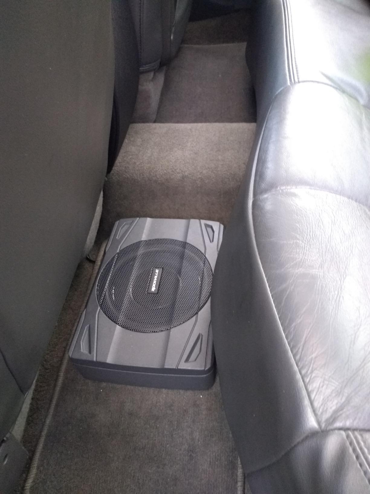 Rockville SS10P 800W Slim Under-Seat Active Car/Truck Subwoofer, Built-in Amp, Wired Remote Bass Knob, Cast Aluminum, for Car Audio Upgrades | 800W Peak, 200W RMS, Active Sub, High & Low Level Inputs, Auto Turn-On, Bass Knob, Cast Aluminum Enclosure customer photo 1
