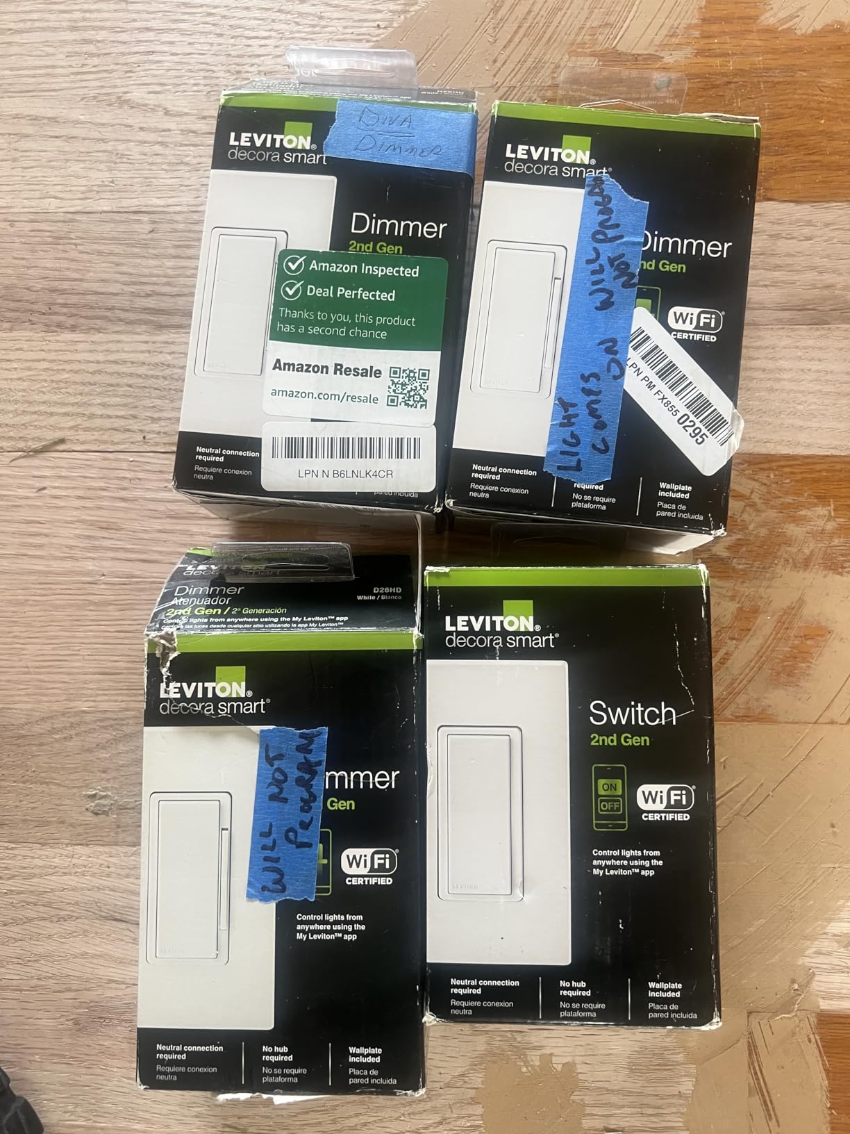 Leviton Decora Smart Dimmer Switch, Wi-Fi 2nd Gen, Neutral Wire Required, Works with Matter, Alexa, Google Assistant, Apple Home/Siri, Wired or Wireless 3-Way, D26HD-1RW, White customer photo 1