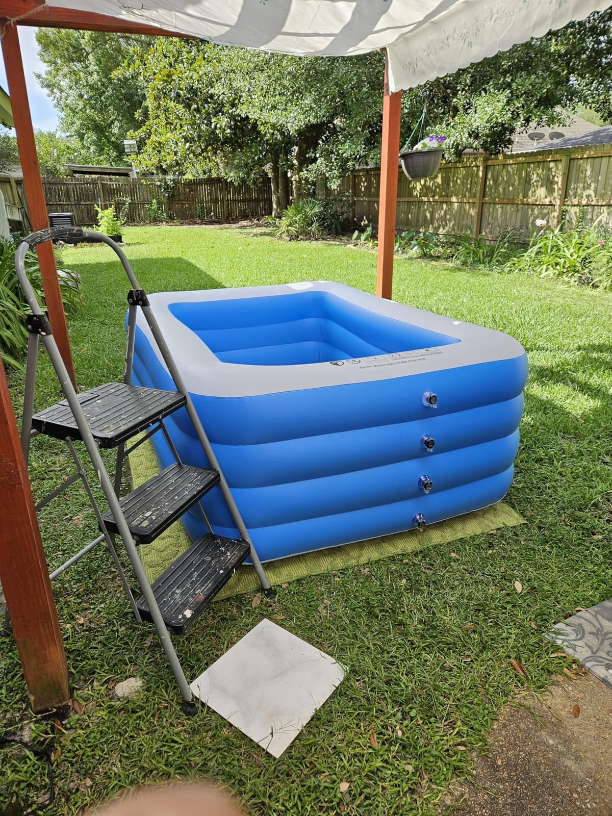 Inflatable Swimming Pool, 70x55x29 inch Inflatable Pool, Family Pool, Summer Water Party, Kids, Outdoor, Garden, Backyard (A 70x55x29in) customer photo 2