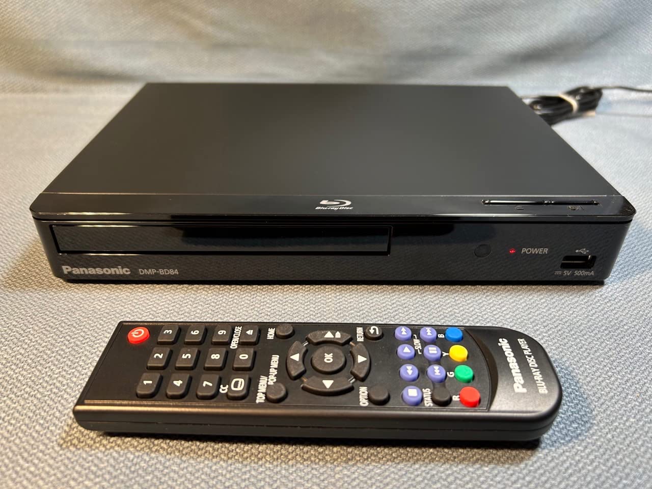 Panasonic Blu-Ray Player with Full HD Picture Quality and Hi-Res Dolby Digital Sound, DMP-BD84P-K Blu Ray DVD Player, Black customer photo 1