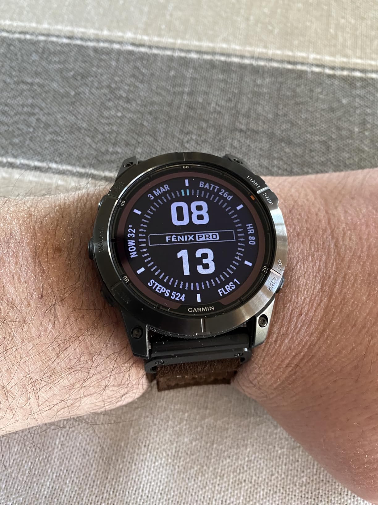 Garmin fēnix 7X Pro Solar, Multisport GPS Smartwatch, Built-in Flashlight, Solar Charging Capability, Black | Built-in flashlight, solar charging capability customer photo 1