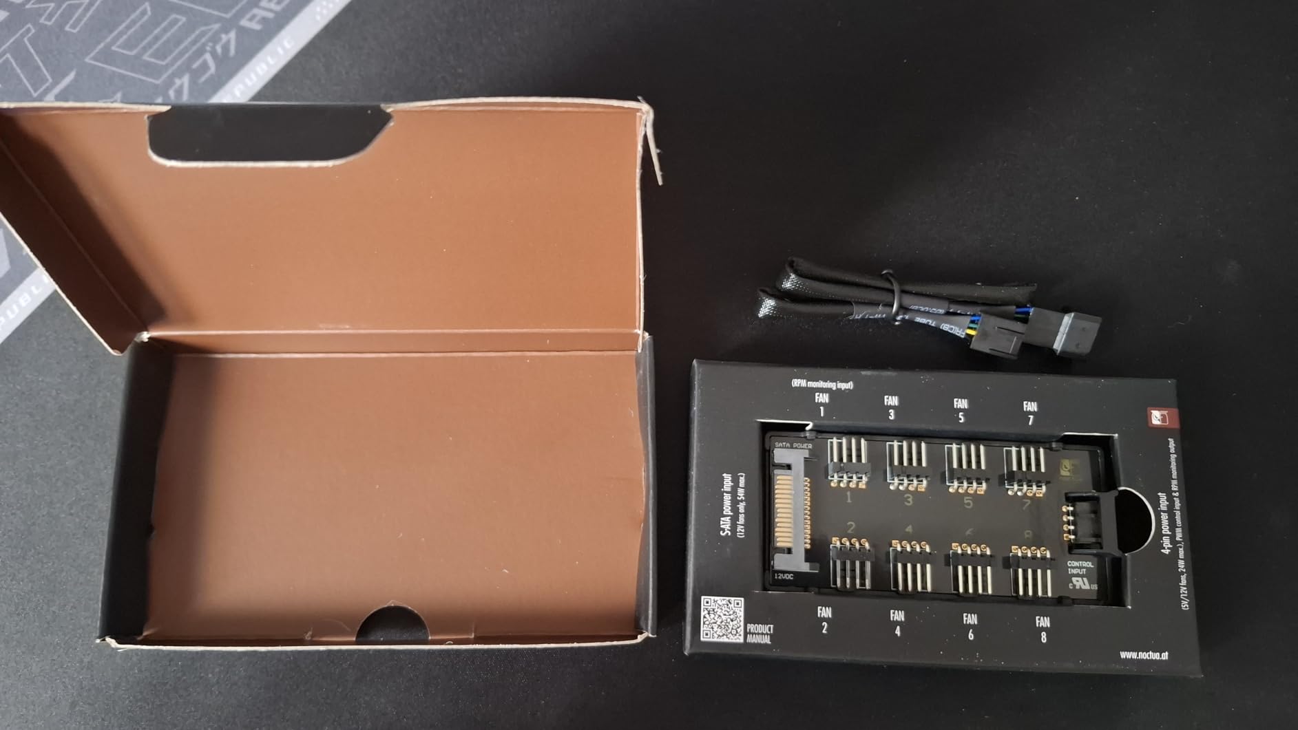 Noctua NA-FH1, 8-Port PWM Fan Hub, Magnetic with Short Circuit Protection customer photo 2
