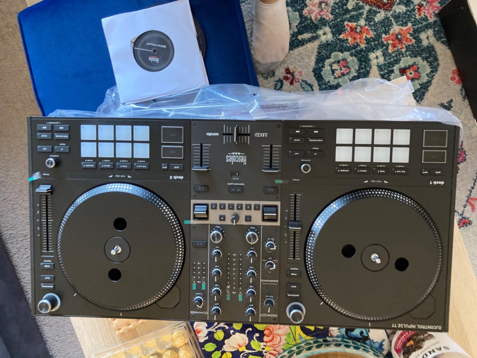 Hercules DJControl Inpulse T7, 2 Deck Motorized DJ Controller with built in STEMS Control, Serato DJ and DJUCED included customer photo 1