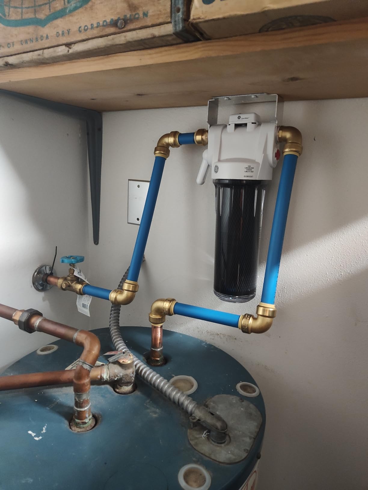 GE Whole House Water Filtration System, Reduce Sediment, Rust & More, Install Kit & Accessories Included, Filter Not Included, Replace Filter (FXWTC, FXUSC, FXWPC, FXWSC) Every 3 Months, GXWH20T customer photo 1