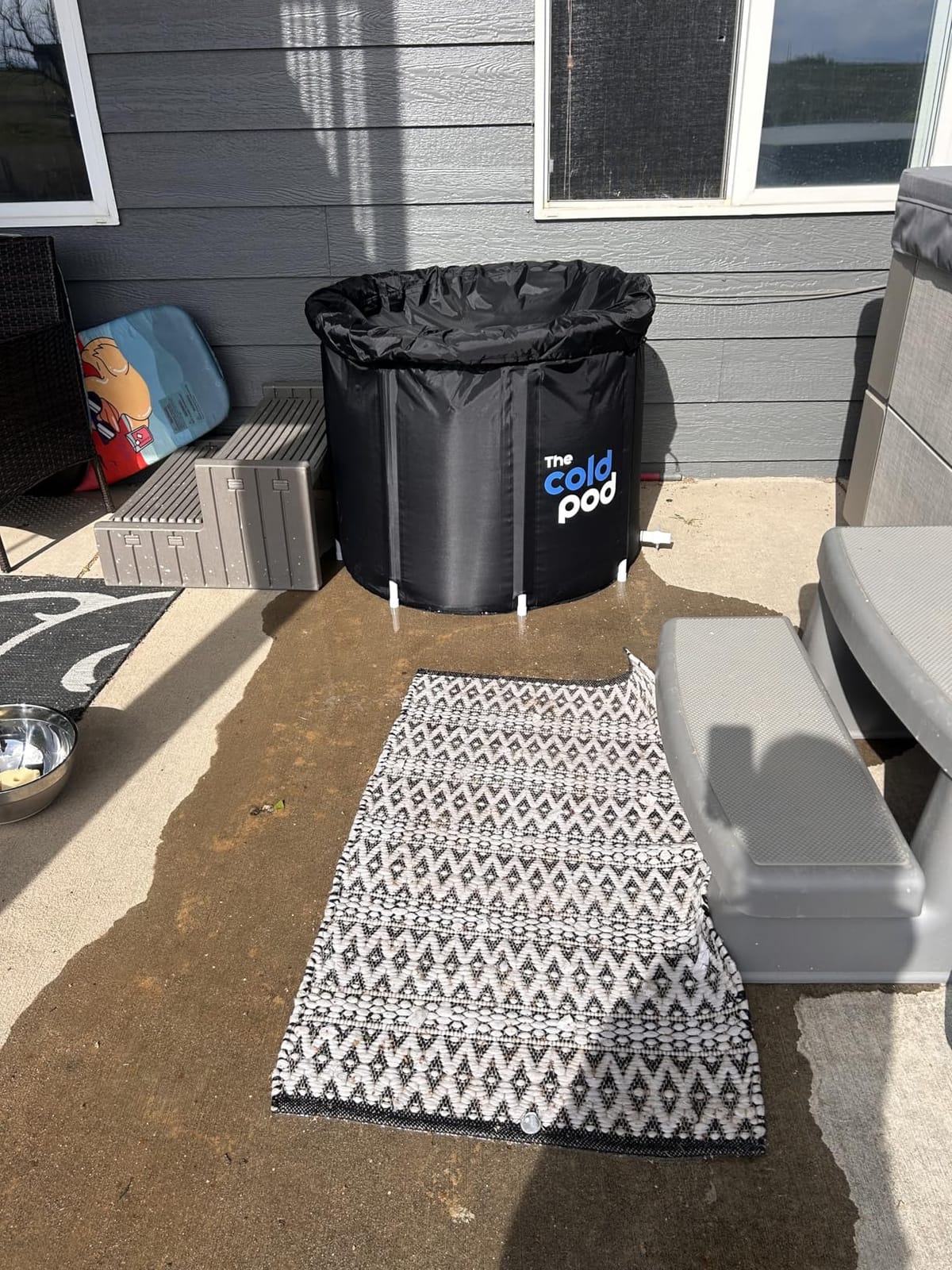 The Cold Pod Ice Bath Tub for Athletes XL: Cold Plunge Tub Outdoor with Cover,116 Gallons Portable Ice Bath Cold Water Therapy Plunge Pool,Large Ice Tub for Cold Dippers at Home customer photo 1
