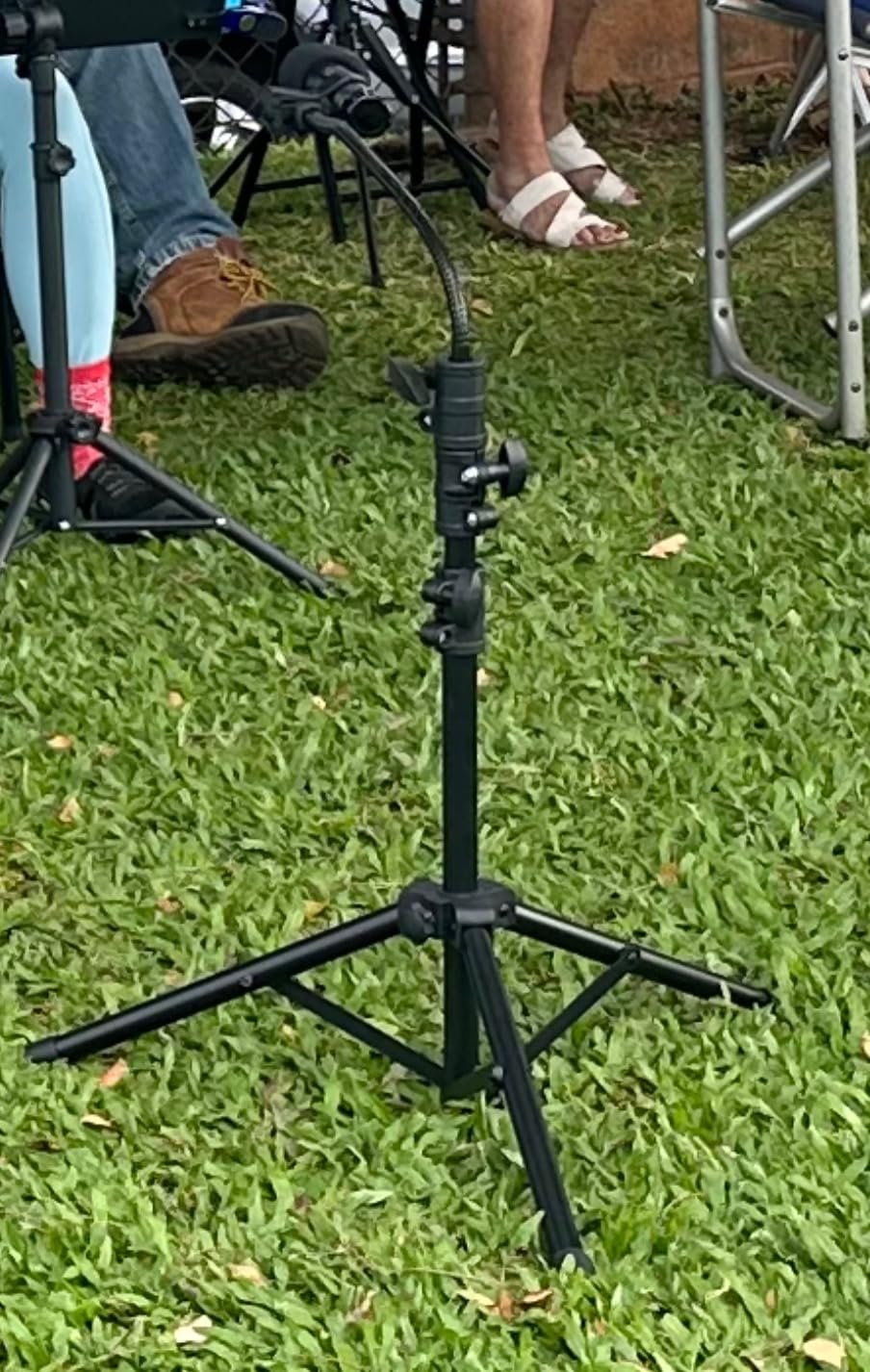 2 Pack Mic Stand Gooseneck Microphone Boom Stand for Singing Height Adjustable from 24” to 67” with 2 Mic Clips for Adults and Kids Singing Lecture Stage customer photo 2