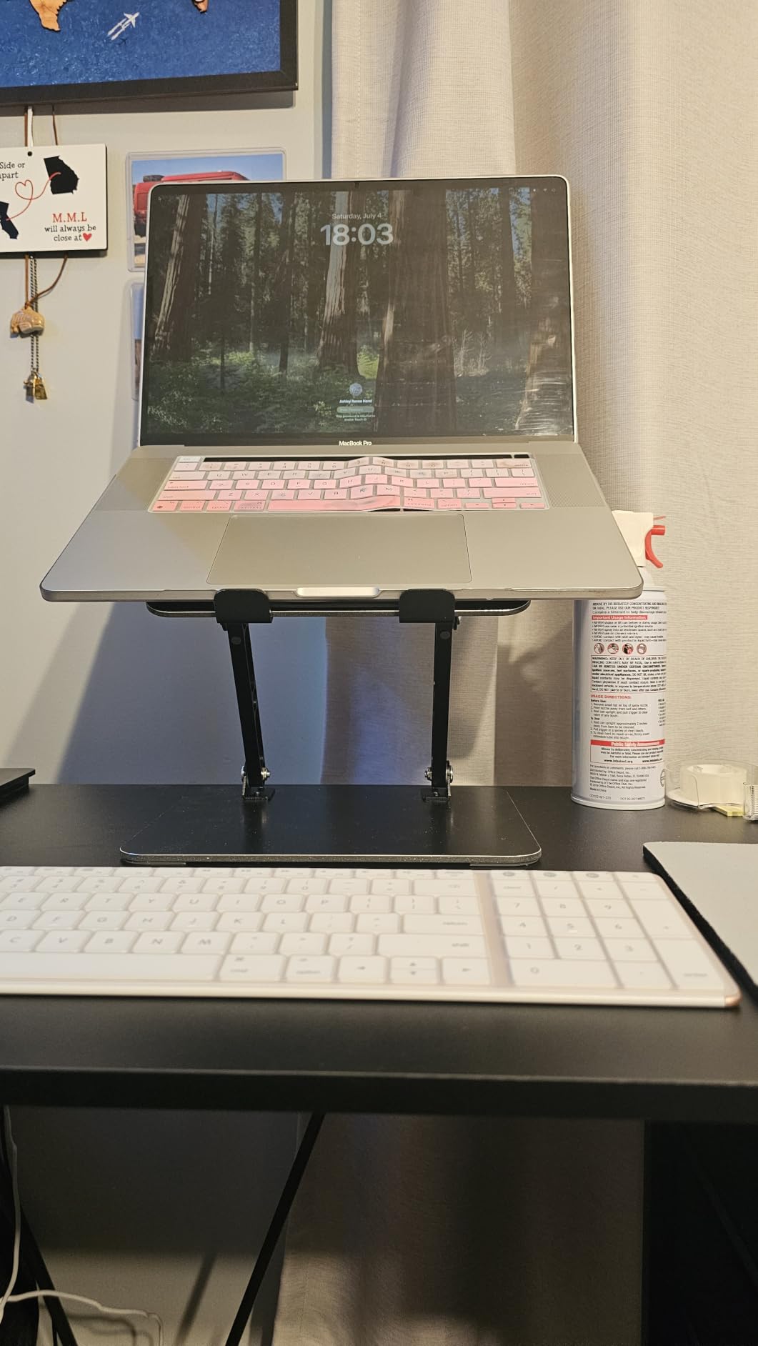 Adjustable Laptop Stand for Desk, Metal Laptop Riser Holder customer photo 2