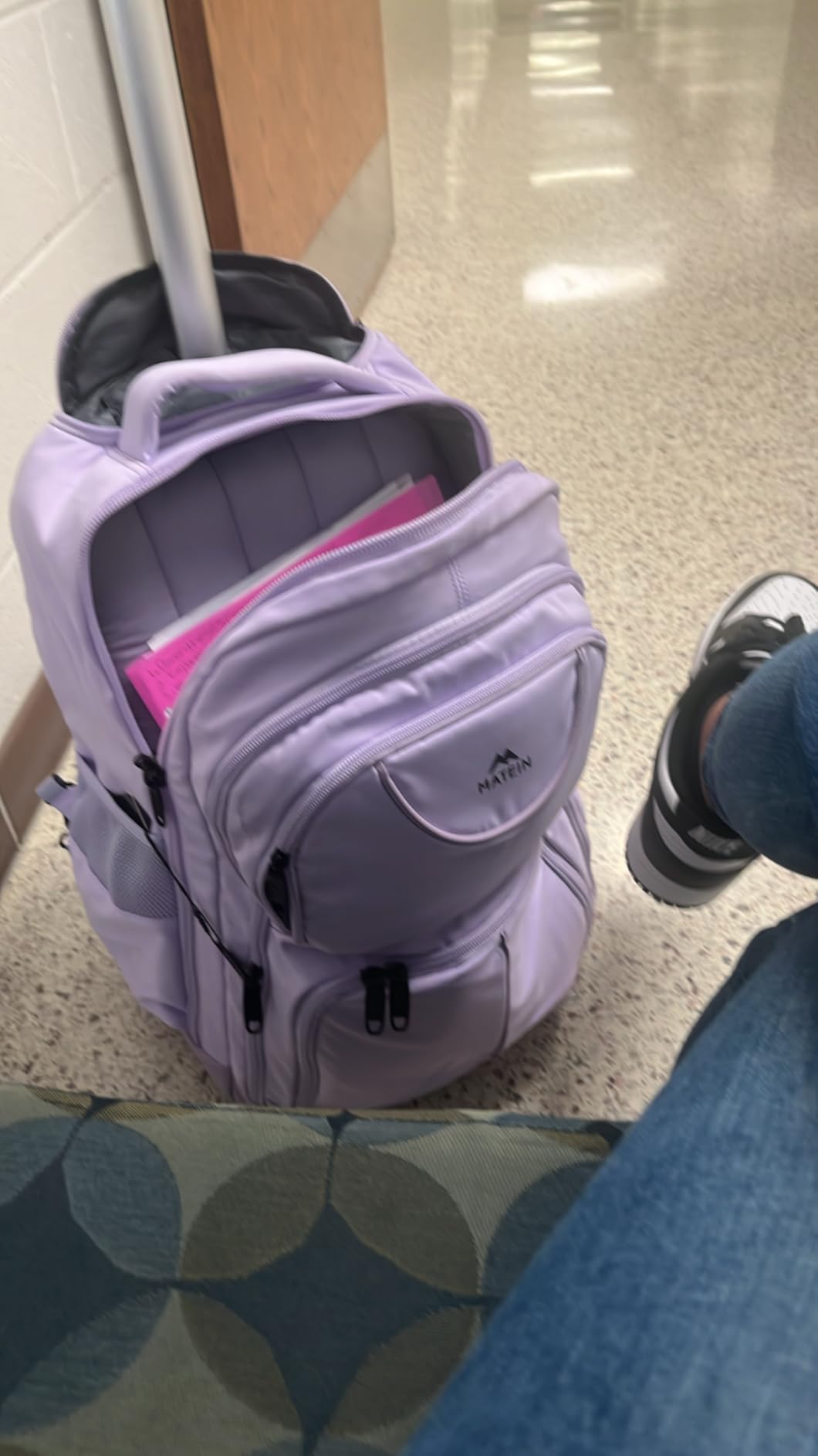 MATEIN Rolling Backpack for Women, 17 Inch Laptop Backpacks with Wheels customer photo 2