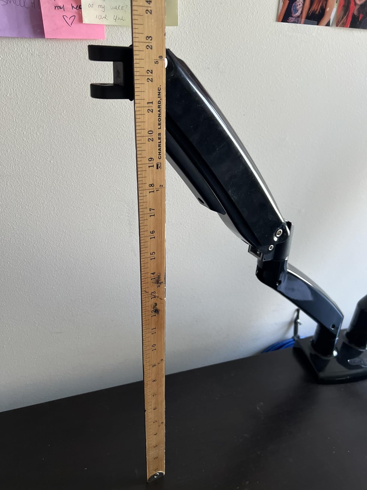 ErGear Dual Monitor Stand up to 33 inches Screen, Load-Bearing Max 22 lbs Each Arm, Adjustable Dual Monitor Mount, Sturdy Steel vesa Monitor Mount with Stable VESA 75x75 100x100mm customer photo 2