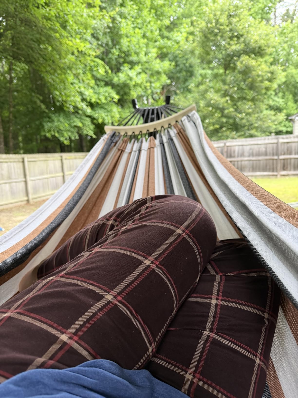 SZHLUX Hammock with Stand for Outside,Hamaca Con Base customer photo 1
