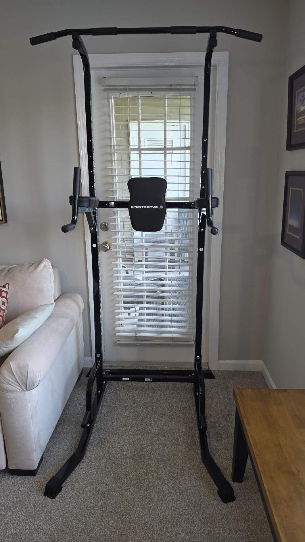 SPORTSROYALS Free Standing Pull Up Bar, Power Tower for Home Gym Training customer photo 1