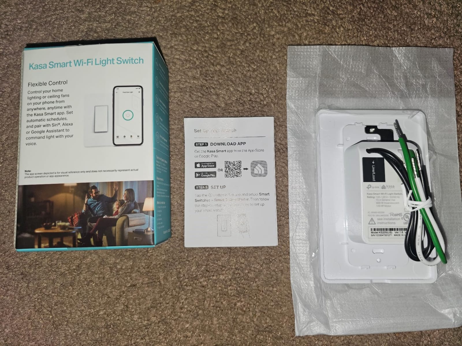 Kasa Matter Smart Light Switch, KS205P3, Single Pole, Need Neutral Wire customer photo 1
