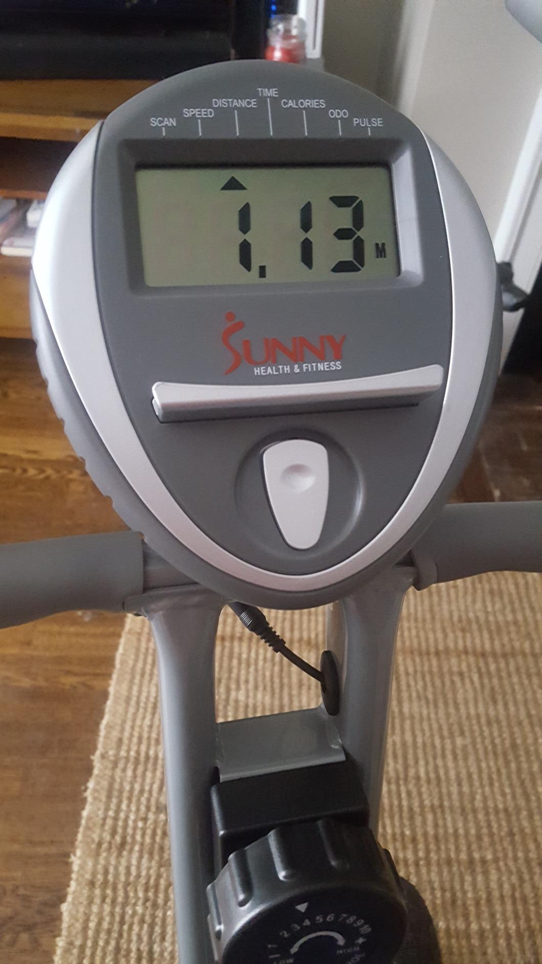 Sunny Health & Fitness Smart Foldable Magnetic X-Bike, Low-Impact Workouts customer photo 2
