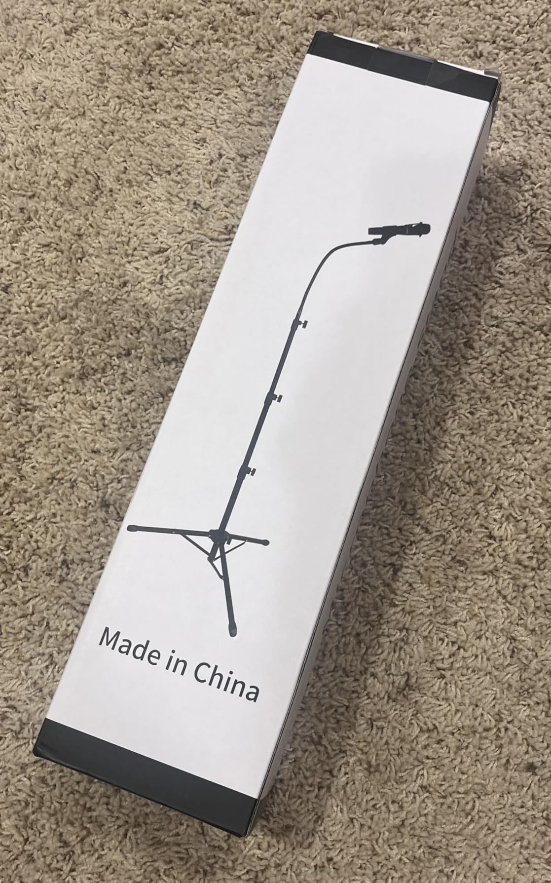 Mic Stand, Boom Microphone Stands Tripod Gooseneck Microphone Stand Height Adjustable from 24