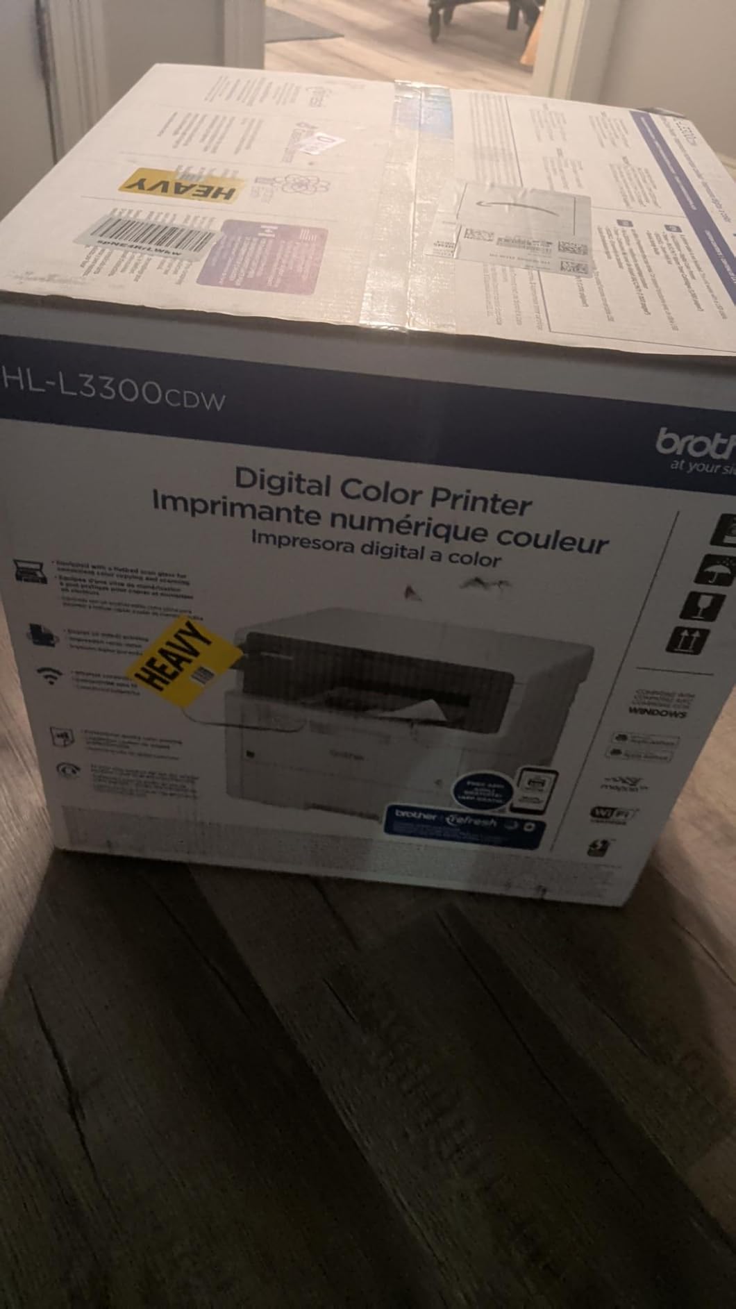 Brother HL-L3300CDW Wireless Digital Color Multi-Function Printer with Laser Quality Output, Copy & Scan, Duplex, Mobile | Includes 2 Month Refresh Subscription Trial ¹, Works with Alexa customer photo 1