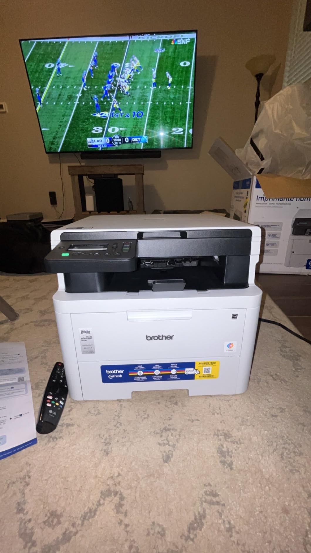 Brother HL-L3300CDW Wireless Digital Color Multi-Function Printer with Laser Quality Output, Copy & Scan, Duplex, Mobile | Includes 2 Month Refresh Subscription Trial ¹, Works with Alexa customer photo 2