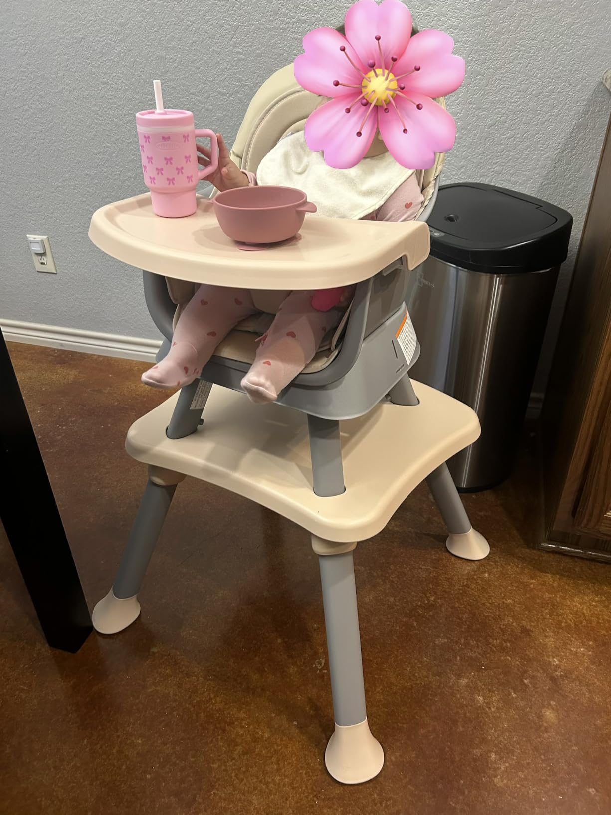 Kinder King 8 in 1 Baby High Chair for Babies and Toddlers, Booster Chair customer photo 2