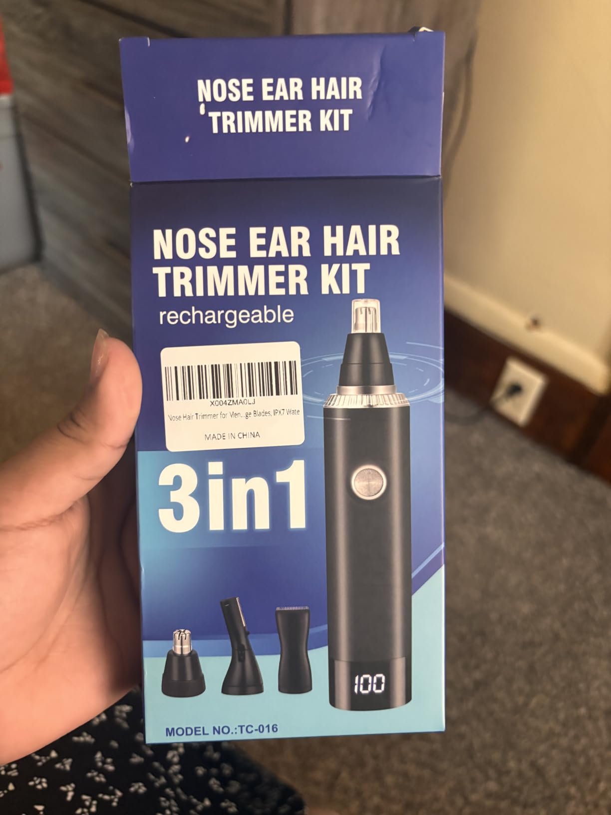 Nose Hair Trimmer for Men, 3-in-1 Professional Painless Rechargeable Eyebrow & Facial Hair Trimmer for Men Women, Multifunctional Trimmer with Powerful Motor and Dual-Edge Blades, IPX7 Waterproof customer photo 1