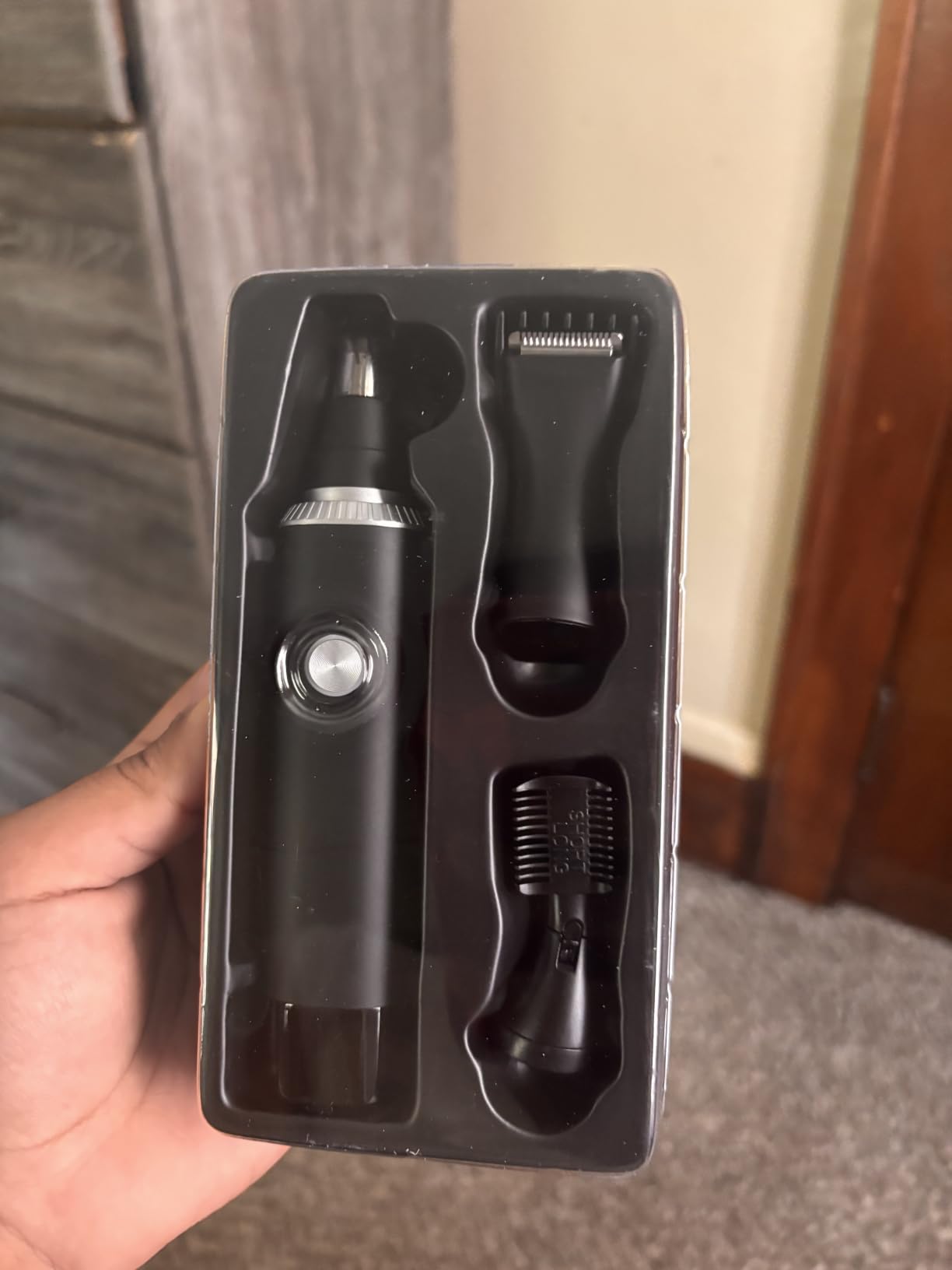 Nose Hair Trimmer for Men, 3-in-1 Professional Painless Rechargeable Eyebrow & Facial Hair Trimmer for Men Women, Multifunctional Trimmer with Powerful Motor and Dual-Edge Blades, IPX7 Waterproof customer photo 2