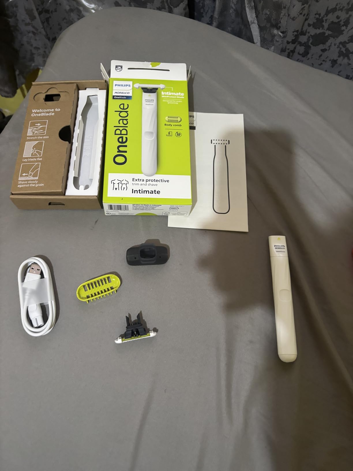 Philips Norelco OneBlade Intimate Trimmer and Shaver with Skin Protection customer photo 1